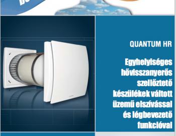 QUANTUM HR Egyhelyiséges hővisszanyerős szellőztető készülékek
